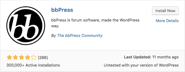 bbPress plugin