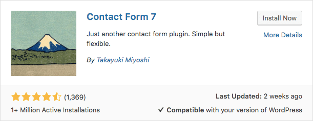 El plugin Contact Form 7