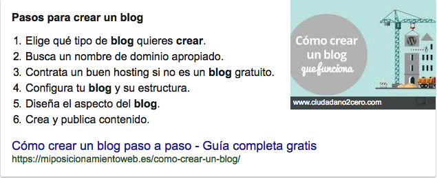 Ejemplo de Google Knowledge Graph