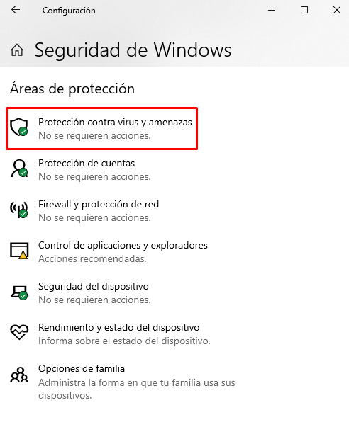 Seguridad de Windows