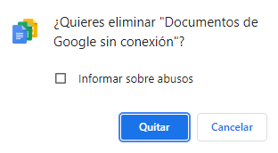 Eliminar extensión de Chrome