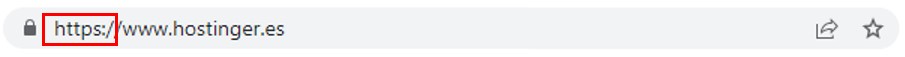 Ejemplo de como se ve la URL con el protocolo https