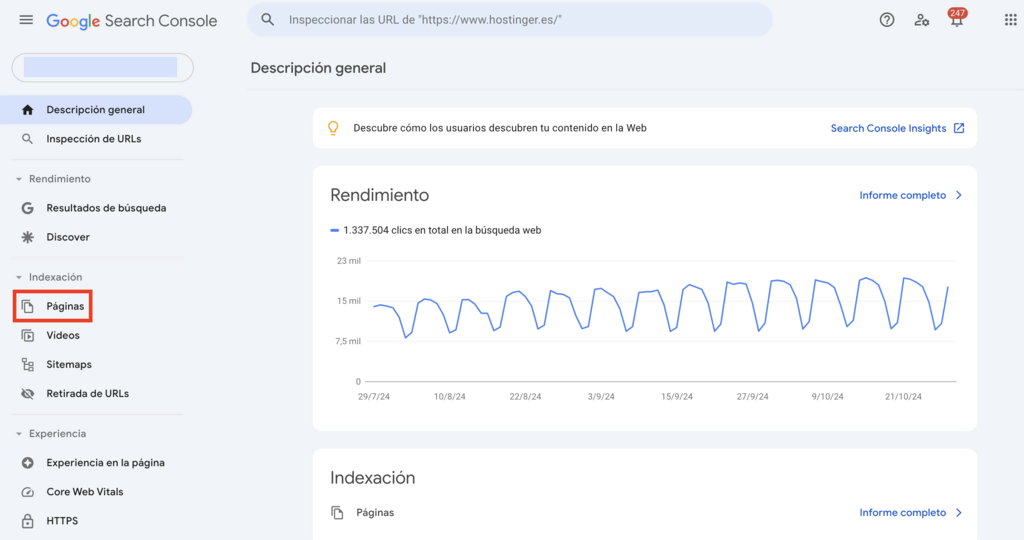 Visión general de Google Seat=rch Console