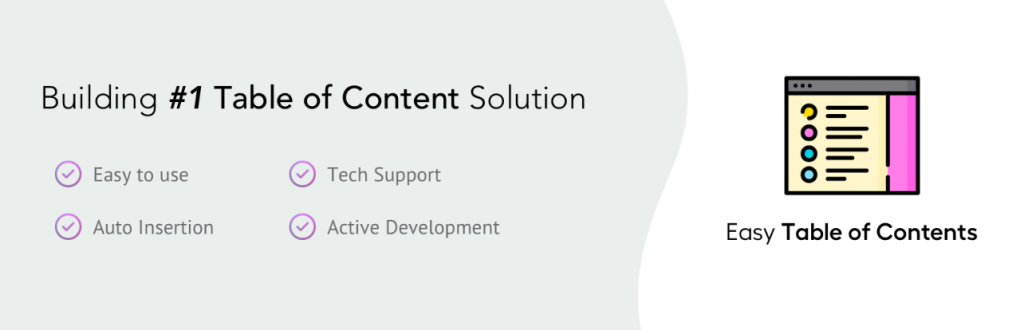Plugin de WordPress Easy Table of Contents