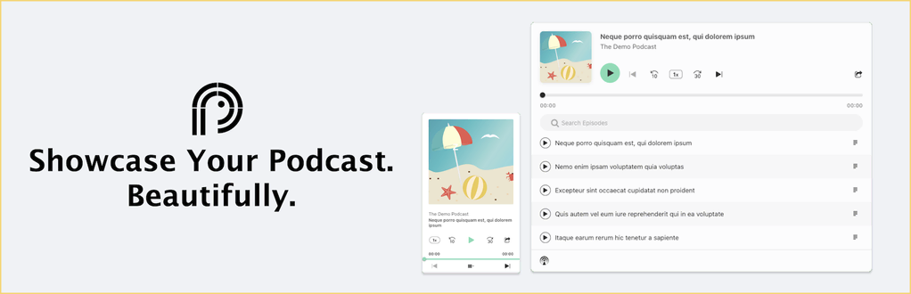 Banner del plugin Podcast Player