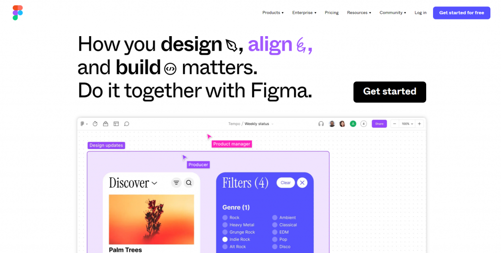 Sitio web Figma