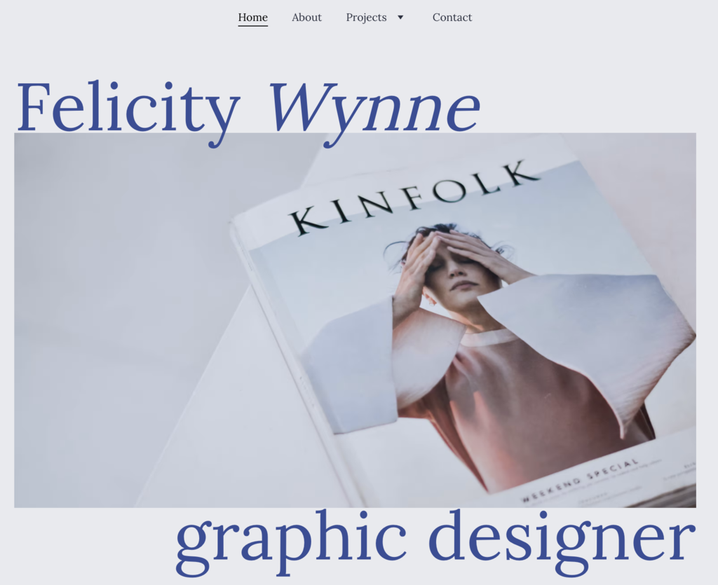 Plantilla web de Felicity Winne