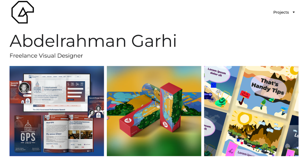 Sitio web de Abdelrahman Garhi