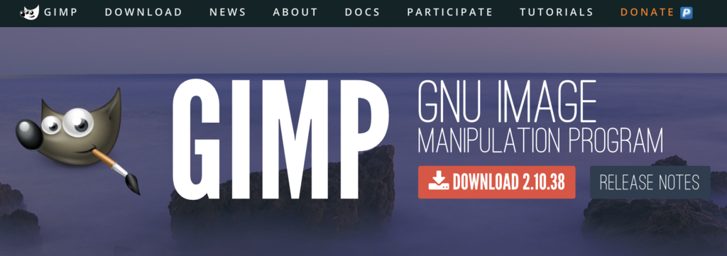 Sitio web de GIMP