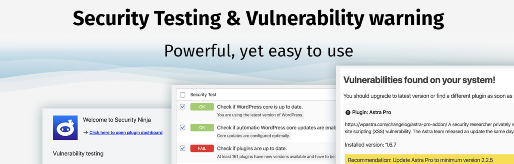 Plugin Security Ninja de WordPress