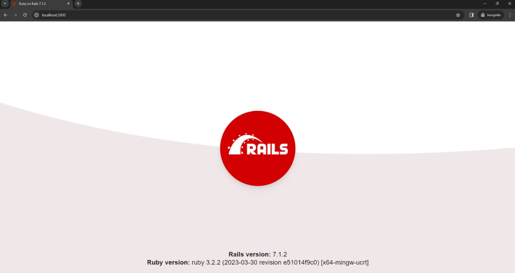 Página web de Rails