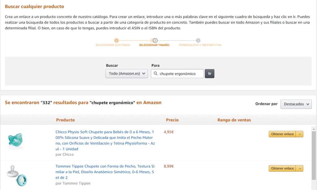 Cómo buscar productos en Amazon Afiliados