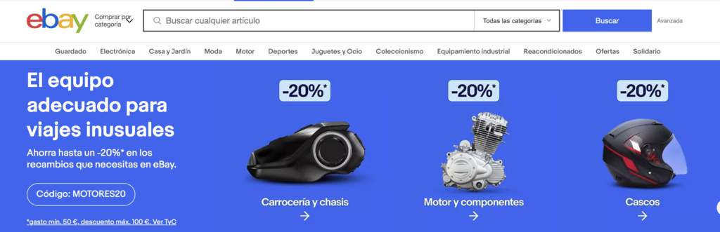 Sitio web de eBay