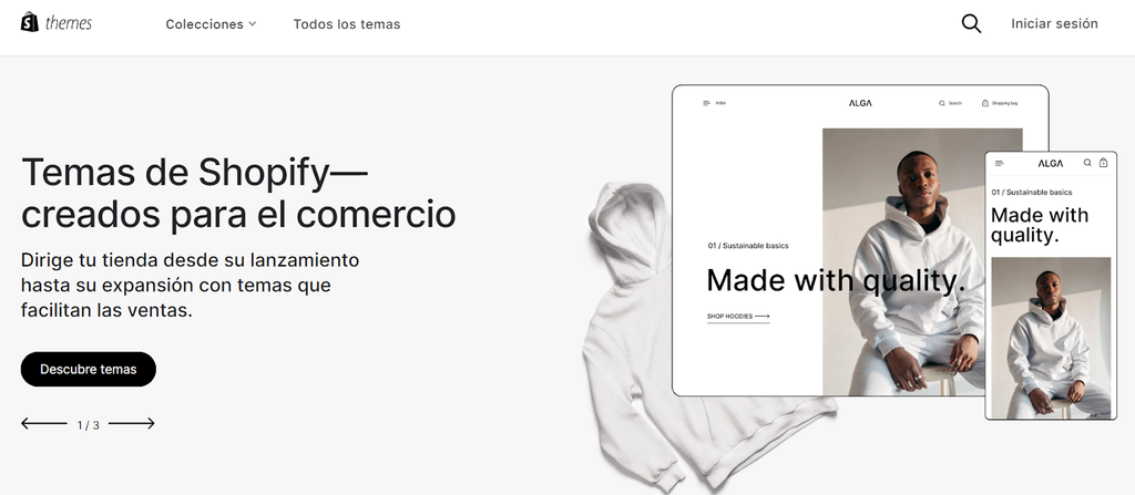 Tienda de temas de Shopify