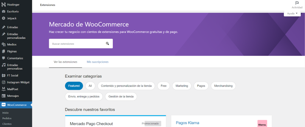 Marketplace de WooCommerce