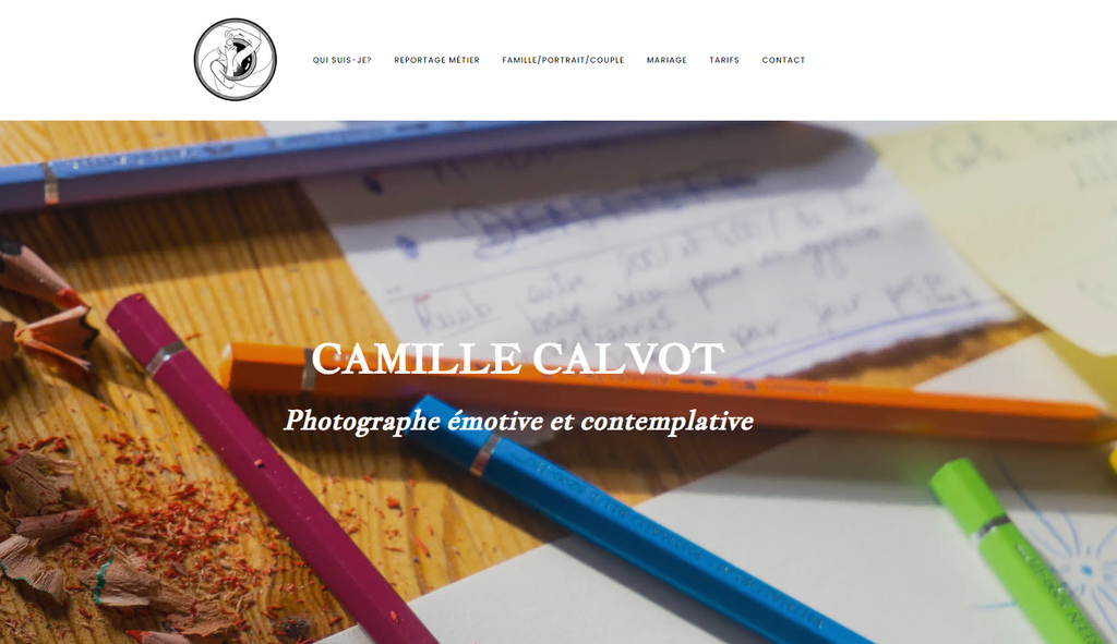 Página de inicio de Camille Calvot