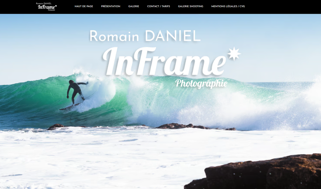 Página de inicio de Romain Daniel InFrame Photographie