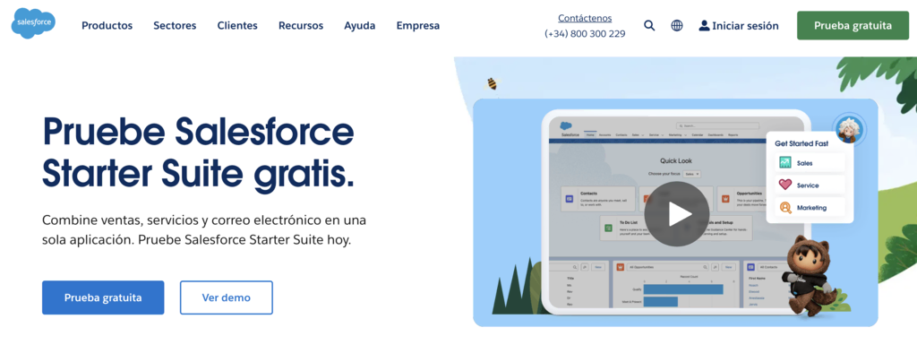 Sitio web de Salesforce Commerce Cloud