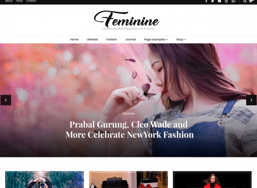 Tema Blossom Feminine de WordPress