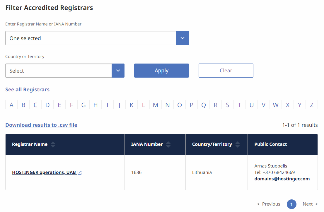 Sitio web de la ICANN