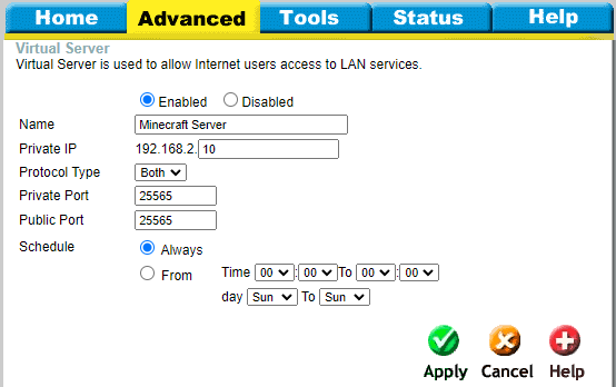 Ajustes avanzados de router D-Link