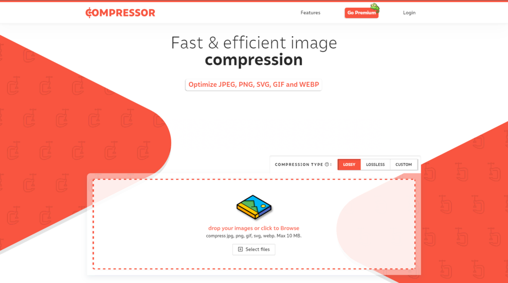 Sitio web de Compressor