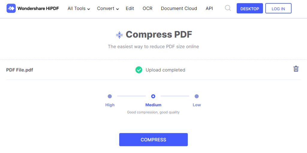 Sitio web de HiPDF