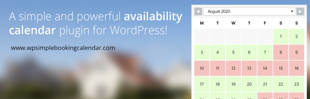 Plugin WP Simple Booking Calendar