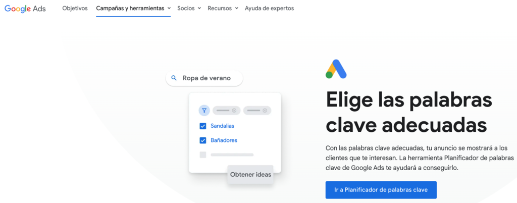 Buscador de palabras de Google