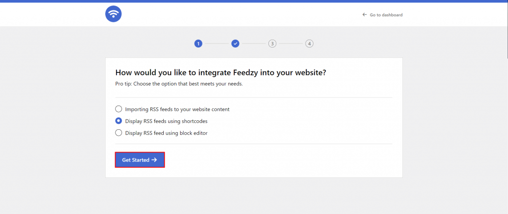 Ajustes del plugin Feedzy