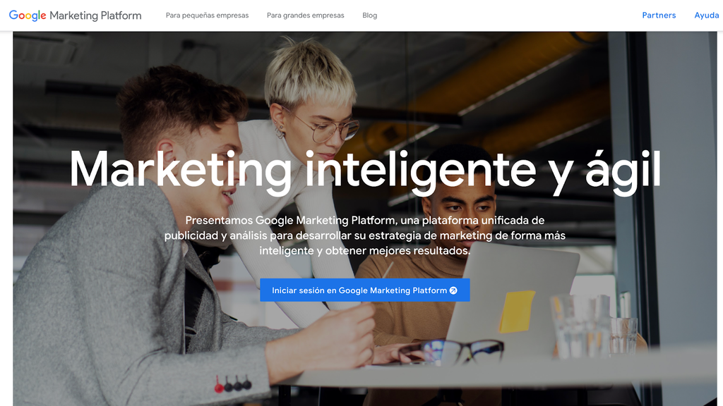 Sitio web de Google Marketing Platform