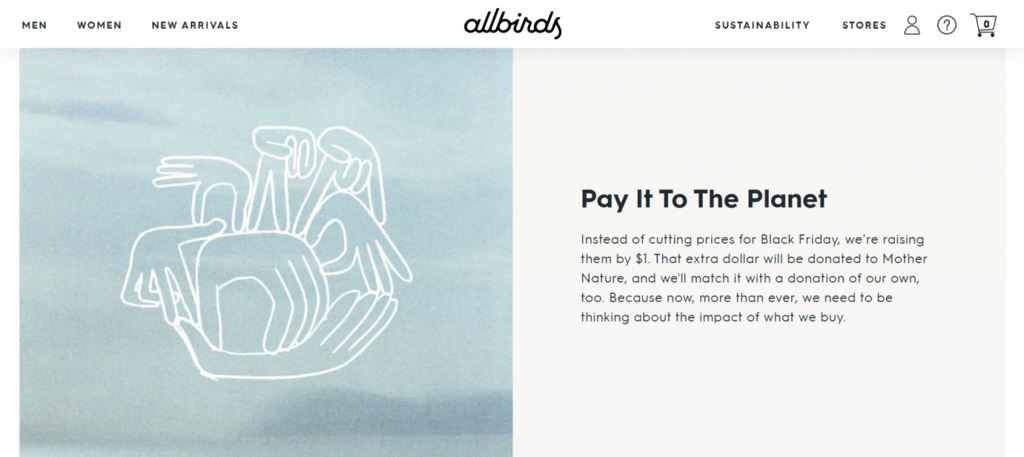 Allbirds: Pay It to the Planet