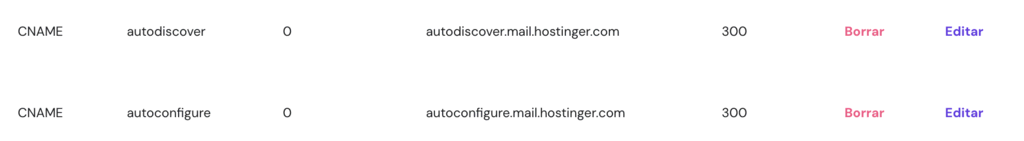 Registros DNS en hPanel