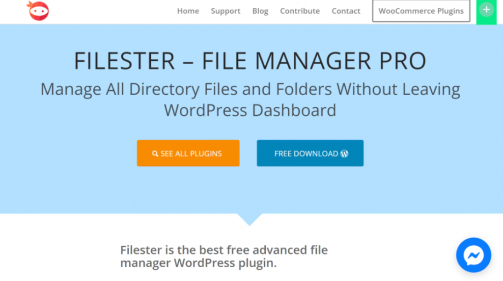 Página de inicio de Filester