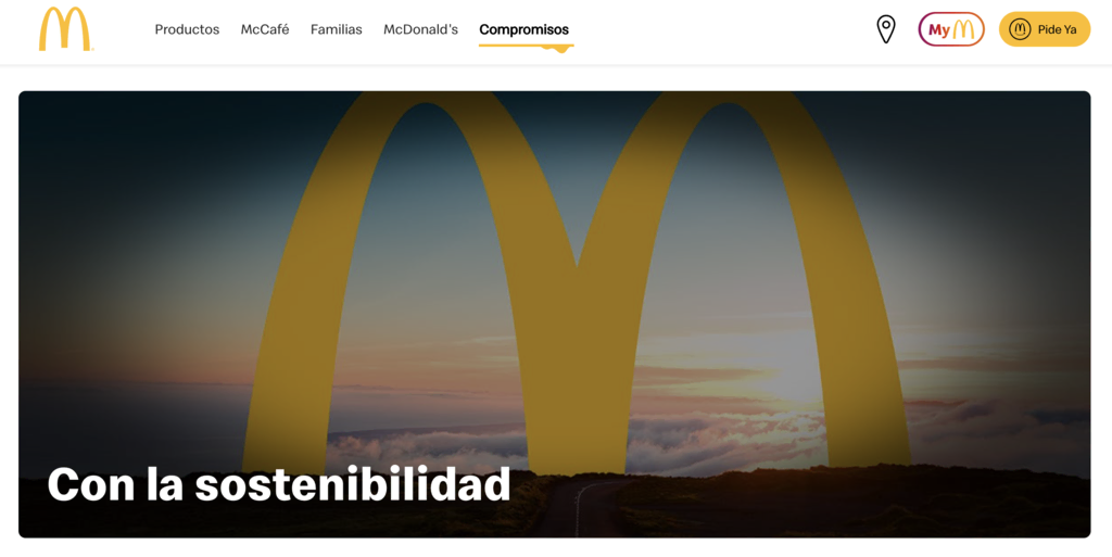 Sitio web de McDonald's