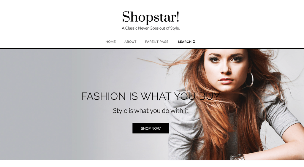 Sitio web de Shopstar