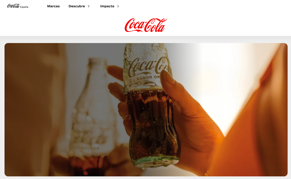 Sitio web de Coca-Cola