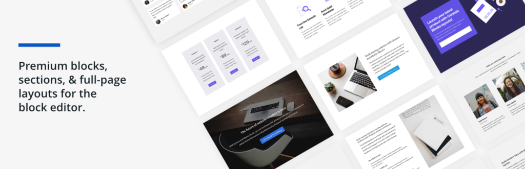 Plugin Genesis Blocks de WordPress