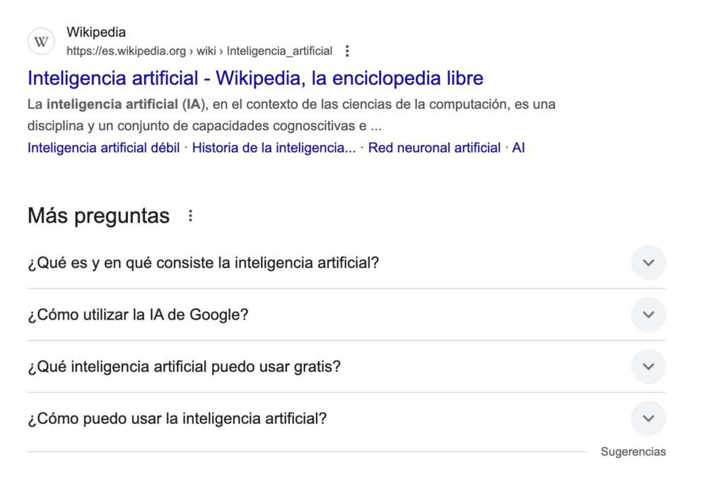 Búsqueda en Google