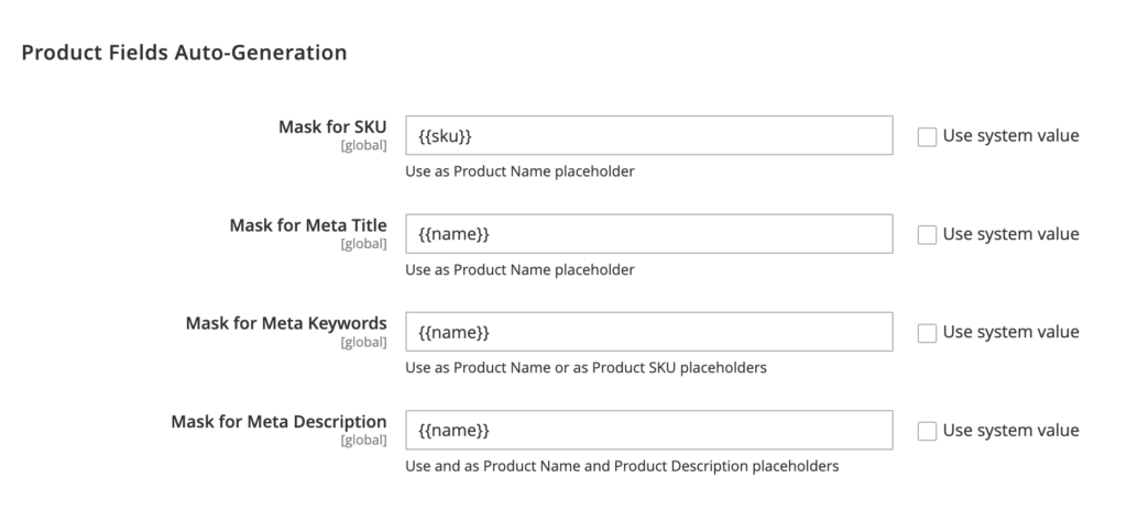 Autogeneración de contenido en Magento