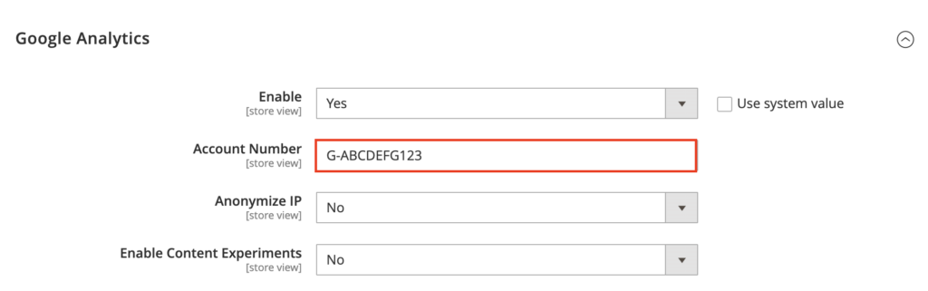 Configurando Google Analytics con Magento