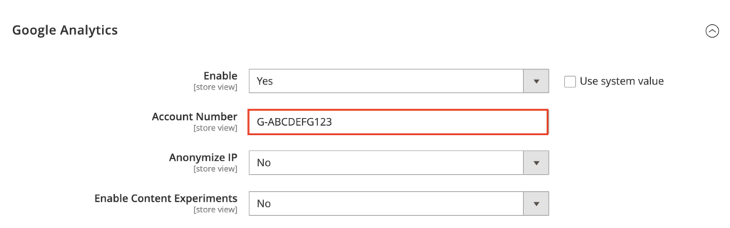 Configurando Google Analytics con Magento