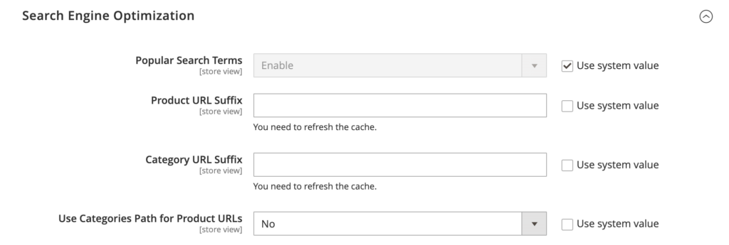 Optimización de motores de búsqueda en Magento