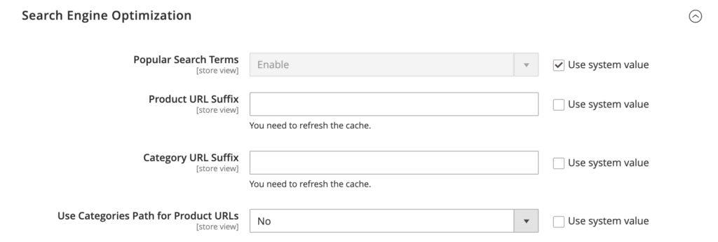 Optimización de motores de búsqueda en Magento