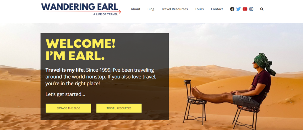 Blog de Wandering Earl