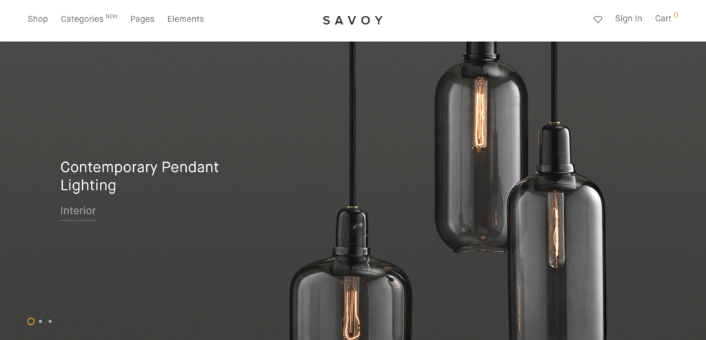 Plantilla Savoy para WordPress