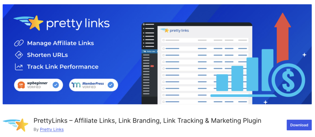 Plugin PrettyLinks de WordPress