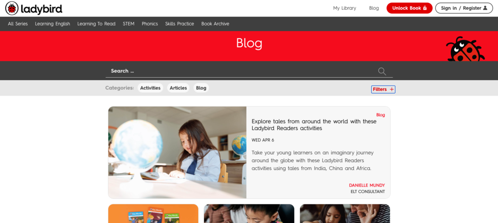 Sitio web de Ladybird Education